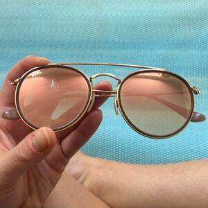 Ray Ban round double bridge sunglasses